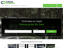Tablet Screenshot of cyclecrunch.com